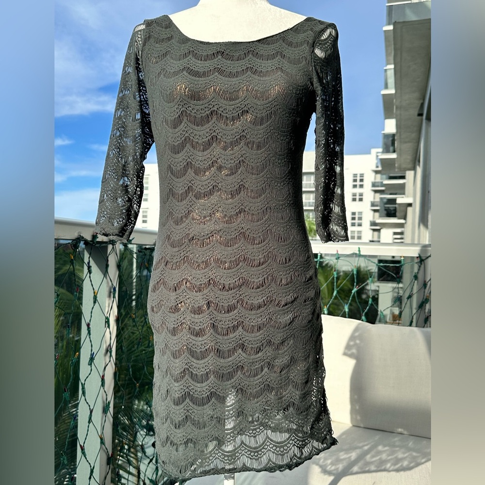 Free People mesh overlay dress